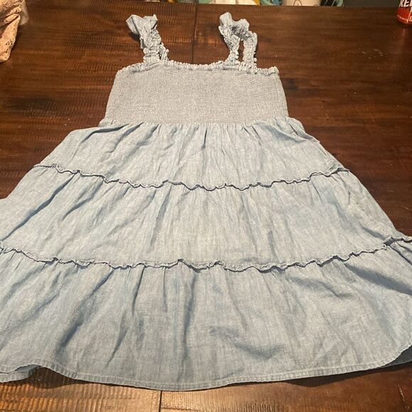 J.Crew Chambray smocked mini dress Small - Picture 11 of 11